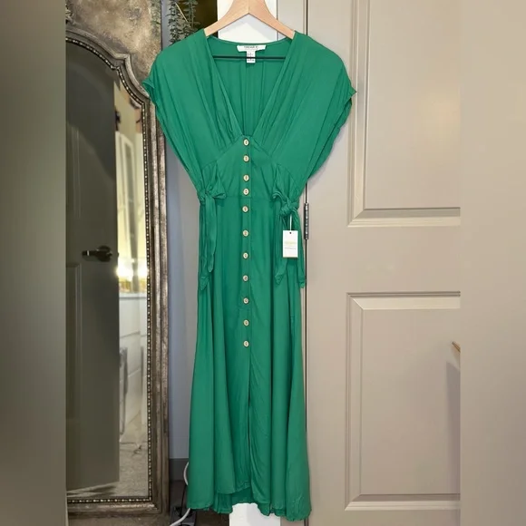 knee length dresses for ladies Ribbed Knit Mock Neck Midi Dress